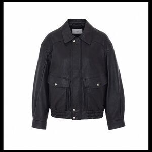 Dunst Men Unisex Oversized Leather Blouson